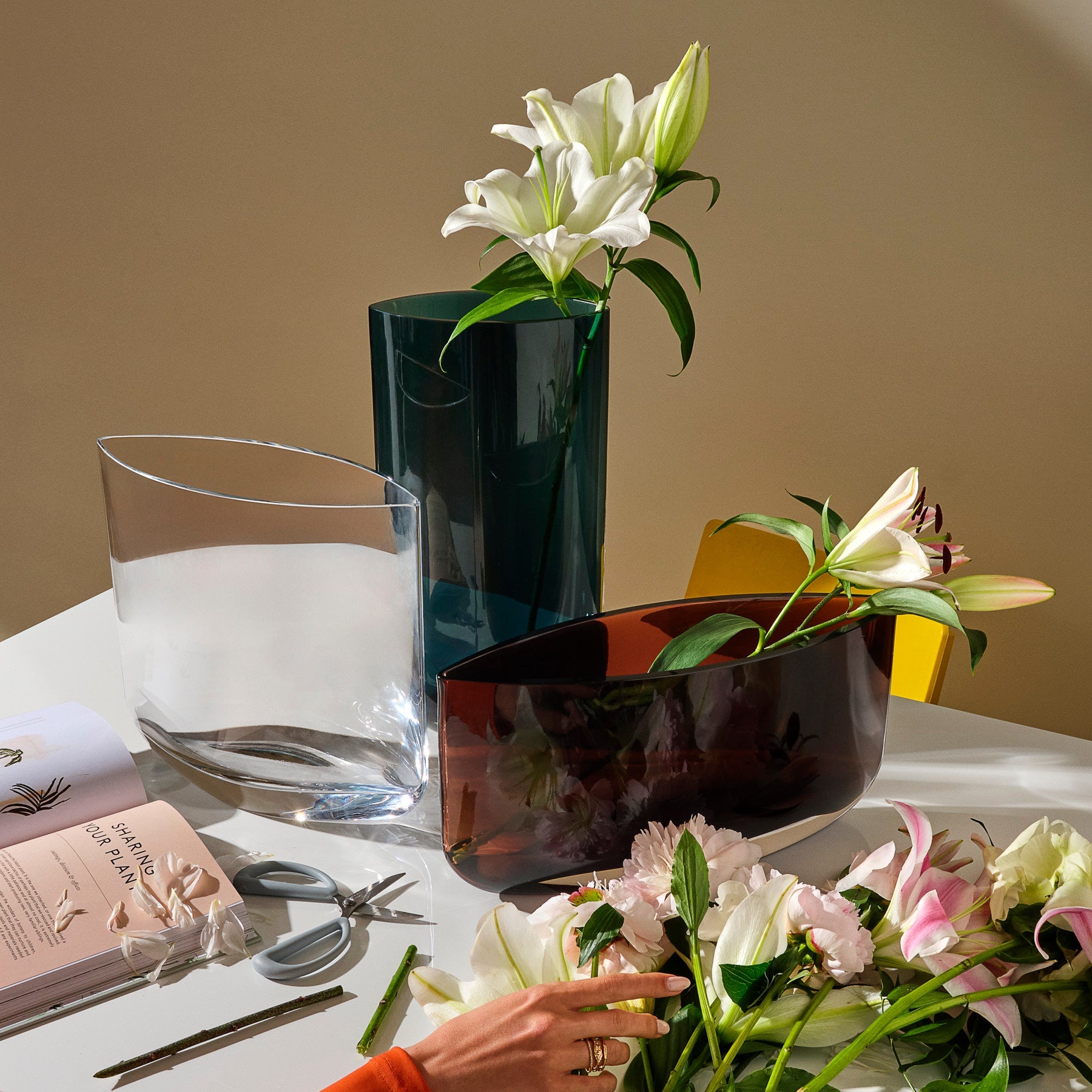 Blade Vase Tall Clear