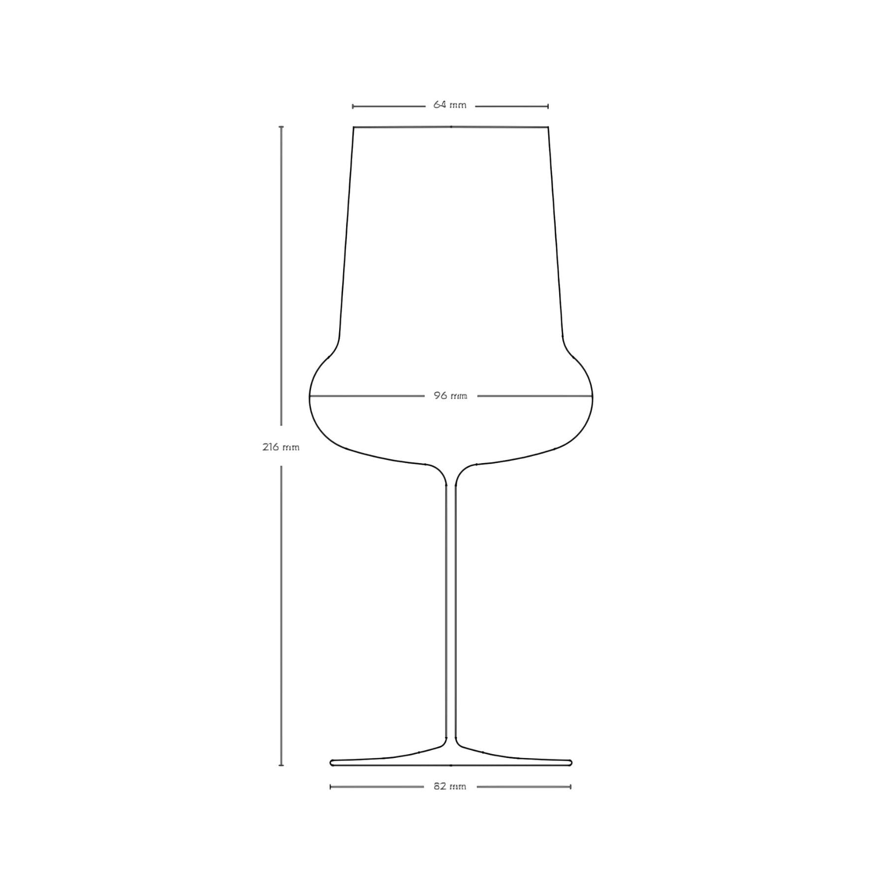 Ghost Zero Belly Red Wine Glass
