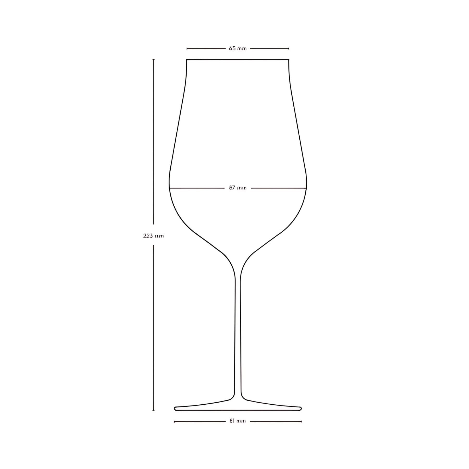 Ghost Zero Tulip Red Wine Glass