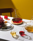 Decanter per vino Balance con base in legno