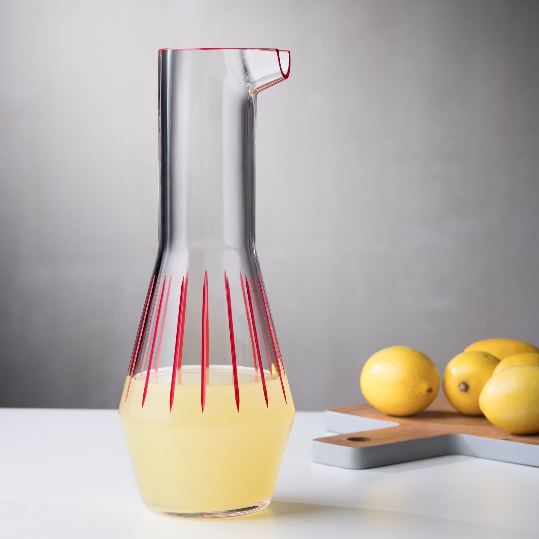 Beak Carafe Red Striped