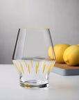 Beak Set of 2 Glasses Striped - NUDE EU