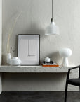 Blow Lamp White Base with Opal Top