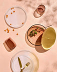 Colored U Set of 4 tumblers - NUDE EU