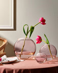 Mars Vase Small Steel Apricot - NUDE EU