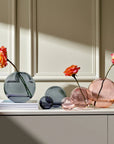 Mars Vase Large Steel Apricot - NUDE EU