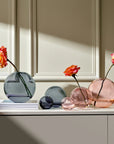 Mars Vase Small Steel Apricot - NUDE EU