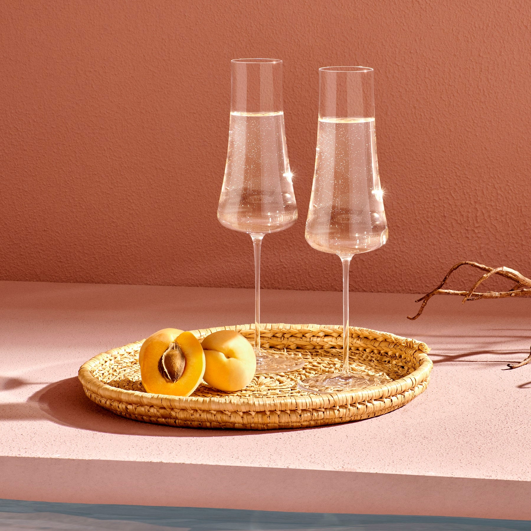 Stem Zero Set di 2 bicchieri da champagne Volcano