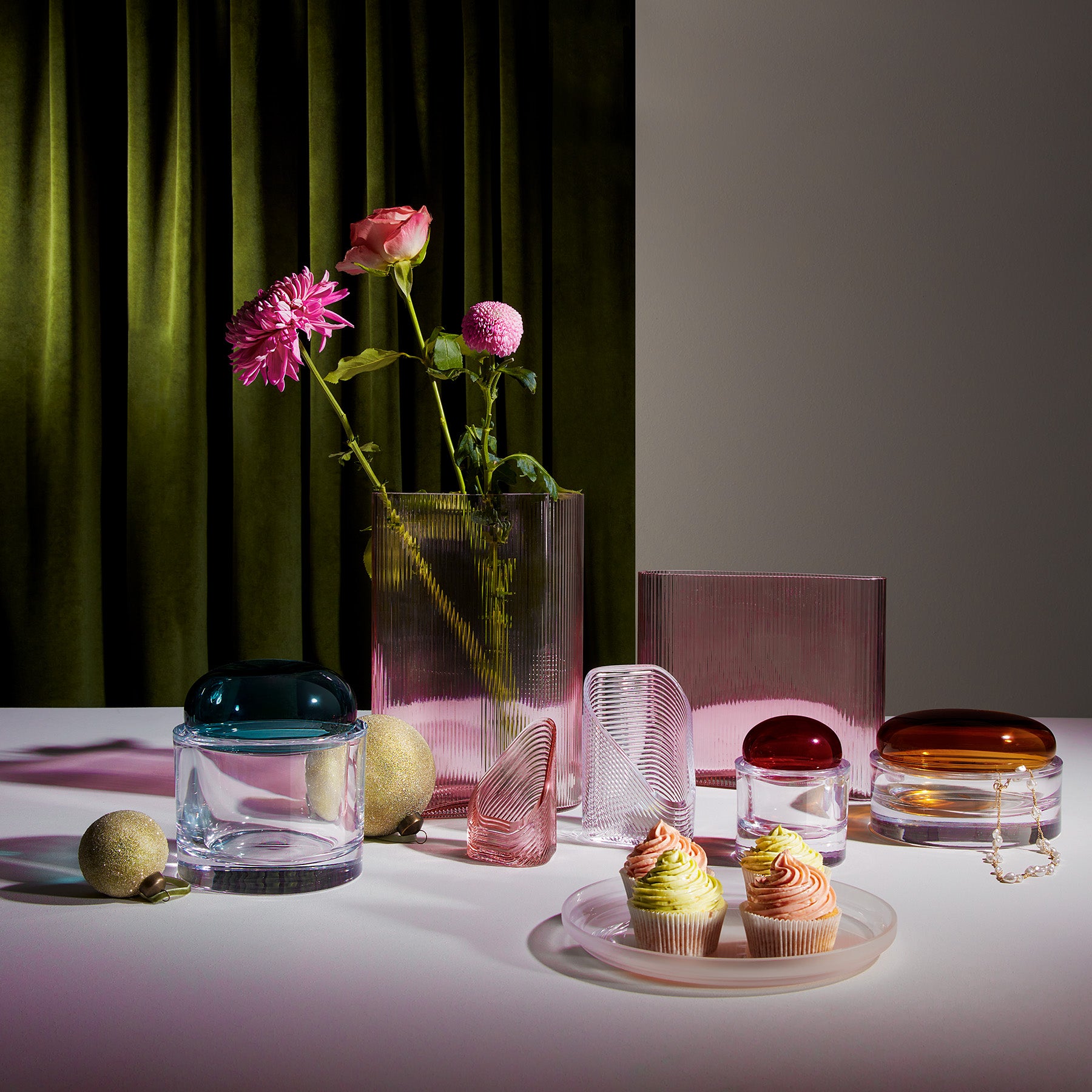 Mist Vaso Alto Dusty Rose