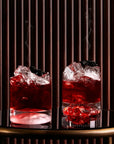 Club Set of 4 Whisky Glasses with Ripple Effect - NUDE EU