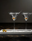 Vintage Set of 2 Martini Glasses Rounded - NUDE EU