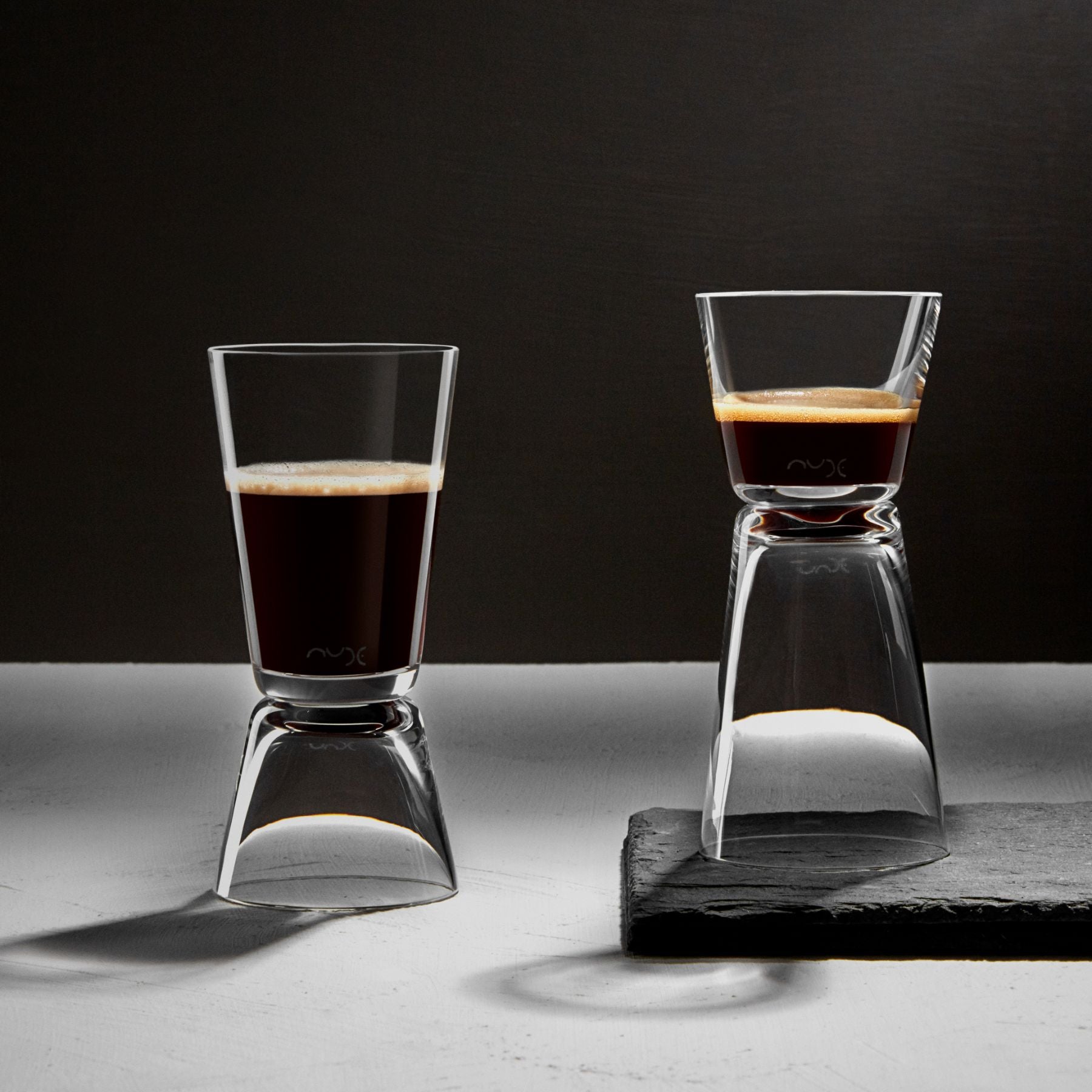 Set di 2 bicchieri da espresso Dual