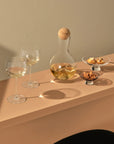 Vintage Set of 2 Bourgogne White Glasses - NUDE EU