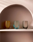 Colored O Set of 4 glasses - NUDE EU