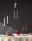 Decanter per vino Balance con base in legno