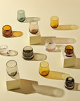 Colored U Set of 4 tumblers