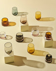 Colored O Set of 4 glasses - NUDE EU
