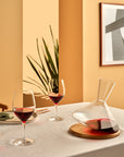 Decanter per vino Balance con base in legno