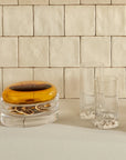 Club Set of 4 High Ball Glasses Small with Ripple Effect - NUDE EU