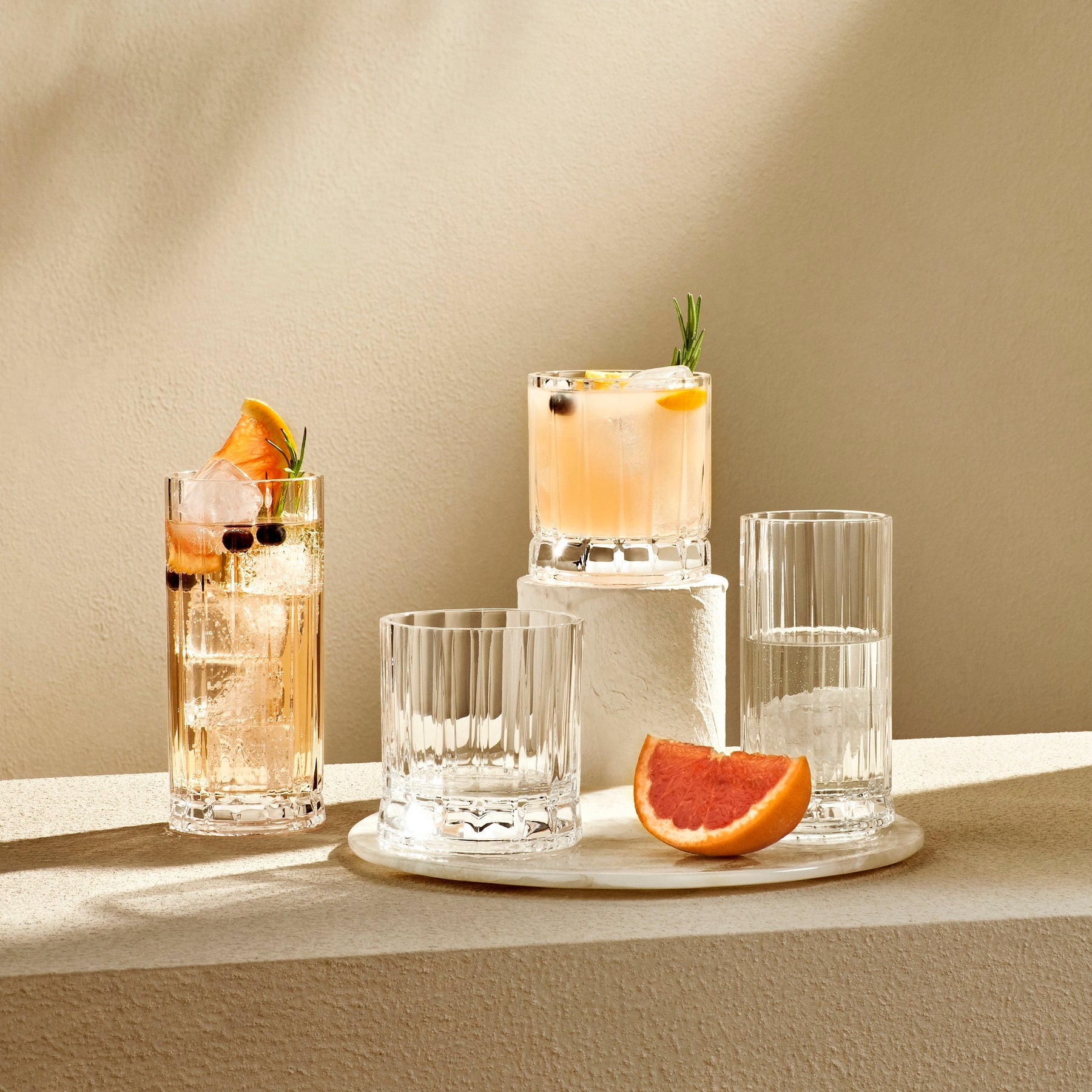 Wayne Set of 4 High Ball Glasses 360 cc
