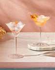 Vintage Set of 2 Margarita Glasses - NUDE EU