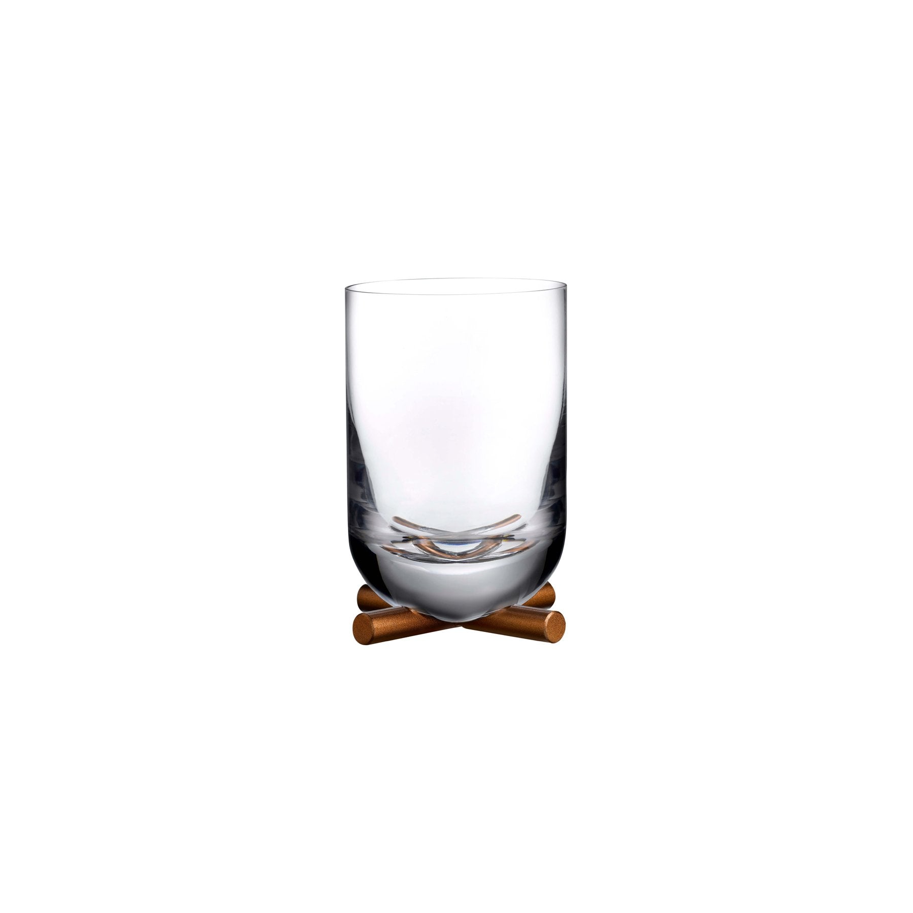 Camp Whisky DOF Glass With Brass Base