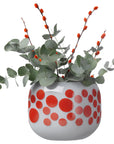 Mono Box Vase Medium Polka Dotted - NUDE EU