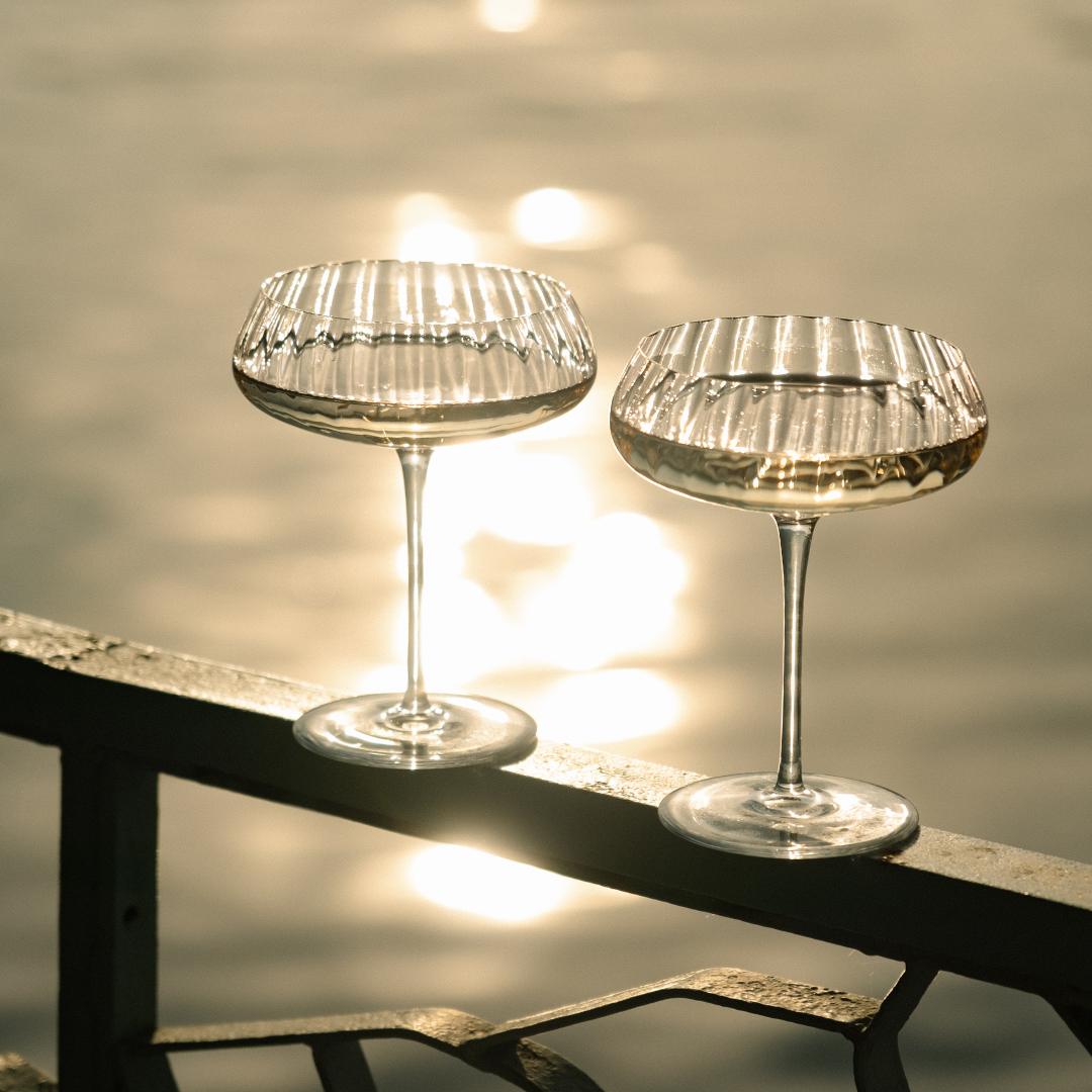 Round Up Set of 2 Coupe glasses