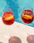 Round Up Dusty Rose Set of 2 Red wine glasses - NUDE EU