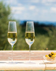 Round Up Set of 2 Sparkling wine glasses