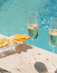 Round Up Set of 2 Sparkling wine glasses