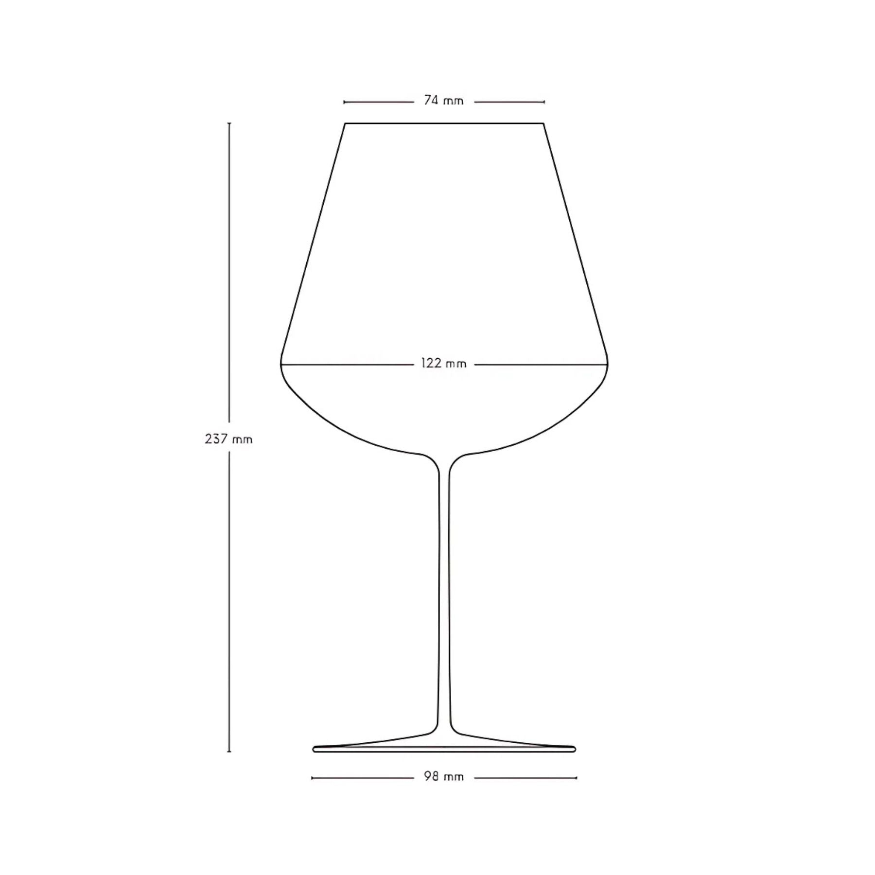 Stem Zero Set of 2 Elegant Red Wine Glasses Large