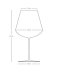 Stem Zero Set of 2 Elegant Red Wine Glasses Large - NUDE EU