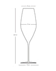 Stem Zero Grace Set of 2 Sparkling Wine Glasses - NUDE EU