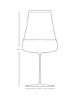 Stem Zero Set di 2 Calici da Vino Rosso Vulcano