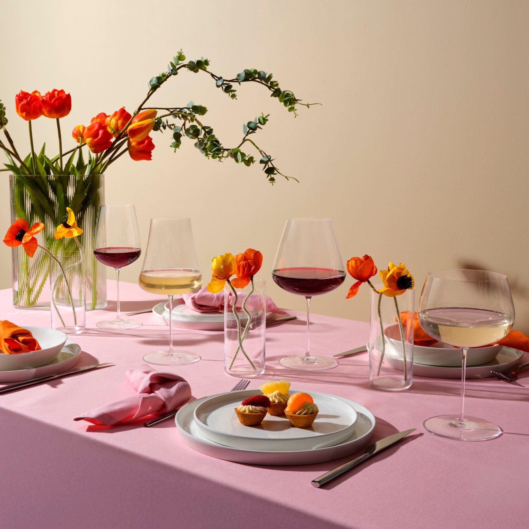 Stem Zero Set of 2 Volcano Red Wine Glasses