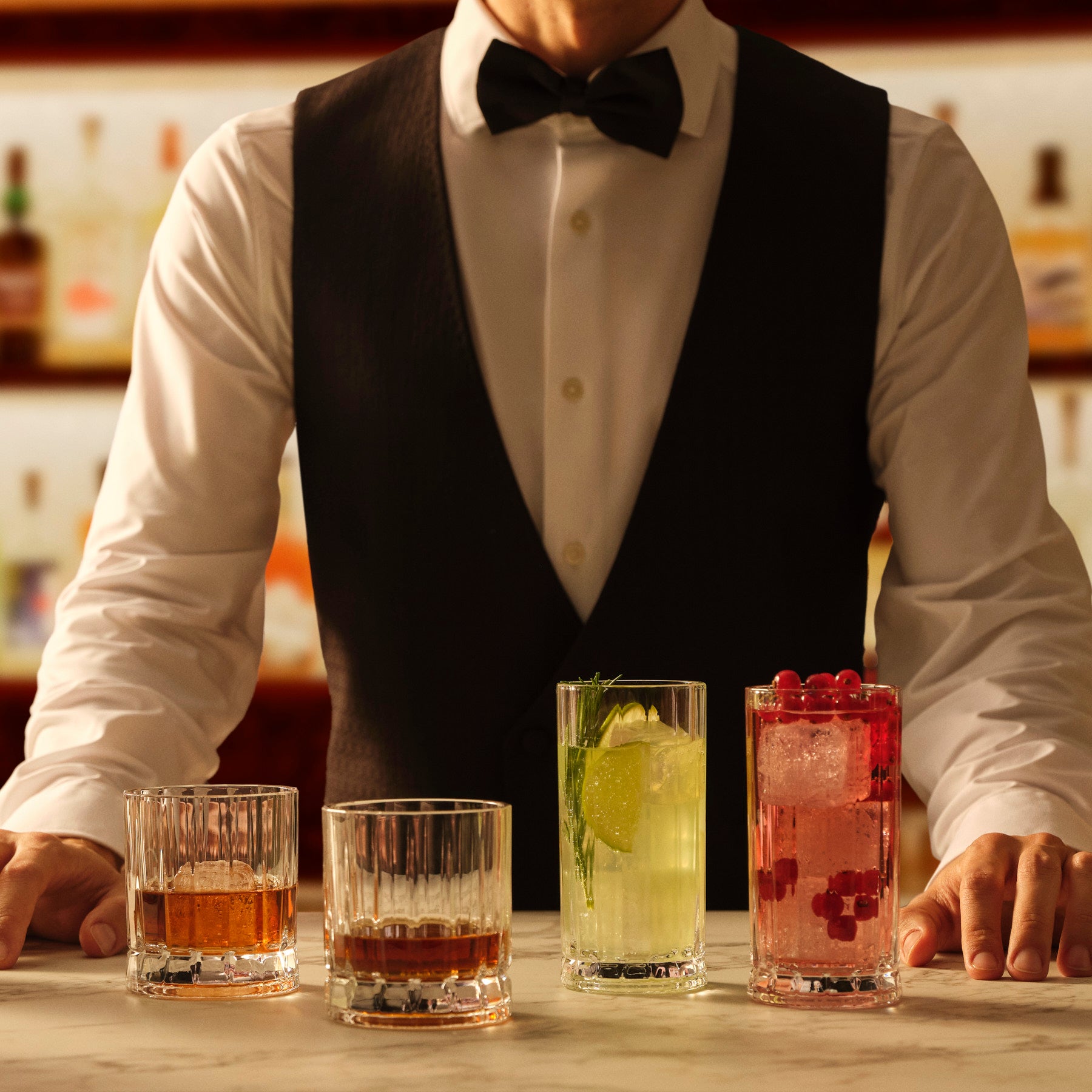 Wayne Set of 4 High Ball Glasses 360 cc