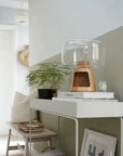 Tree Lamp with Glass and Oak Base - NUDE EU