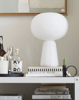 Blow Lamp White Base with Opal Top - NUDE EU
