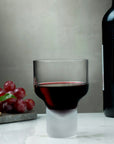 Contour Set of 2 Wine Glasses with Sandblasted Base - NUDE EU