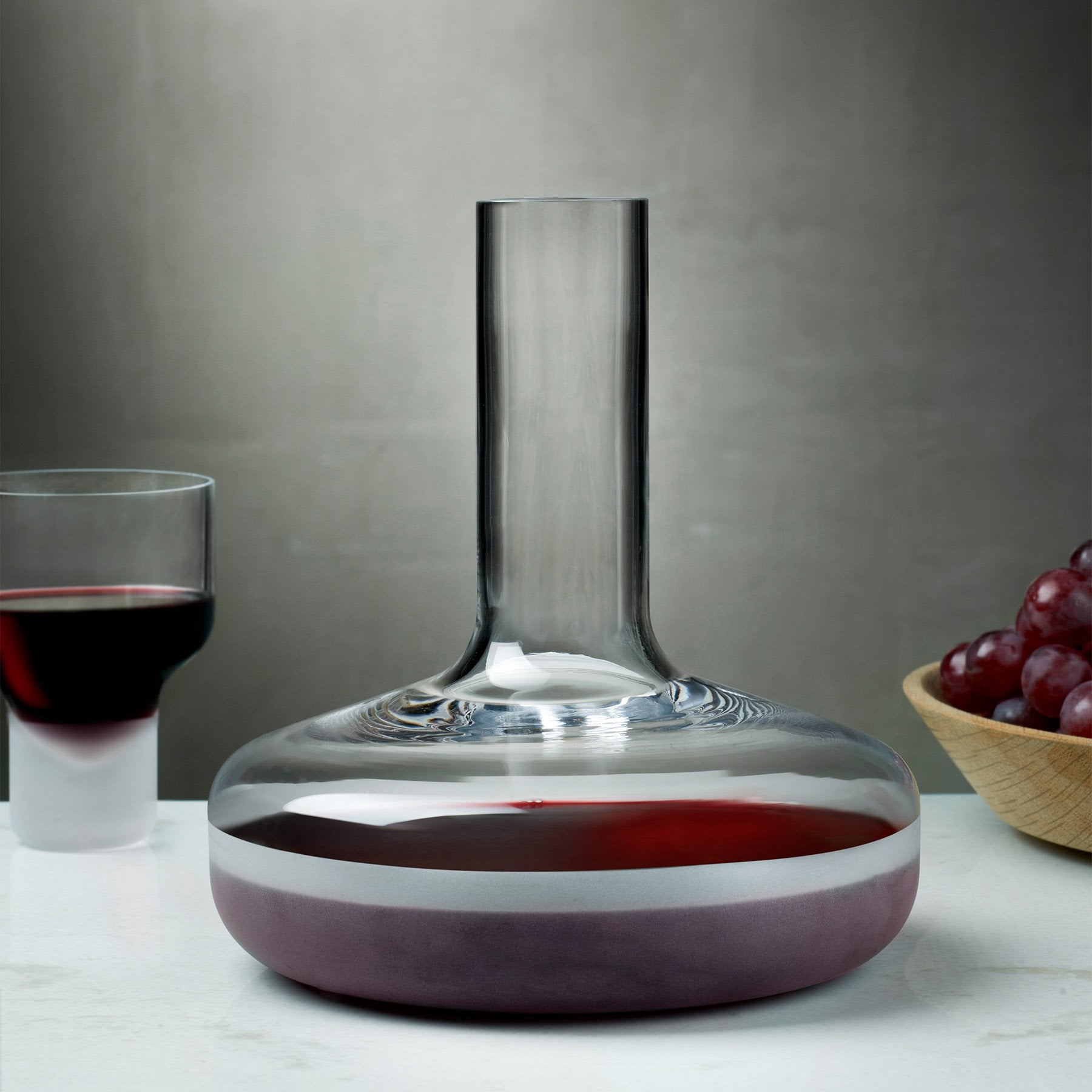 Caraffa per vino Contour con fondo sabbiato
