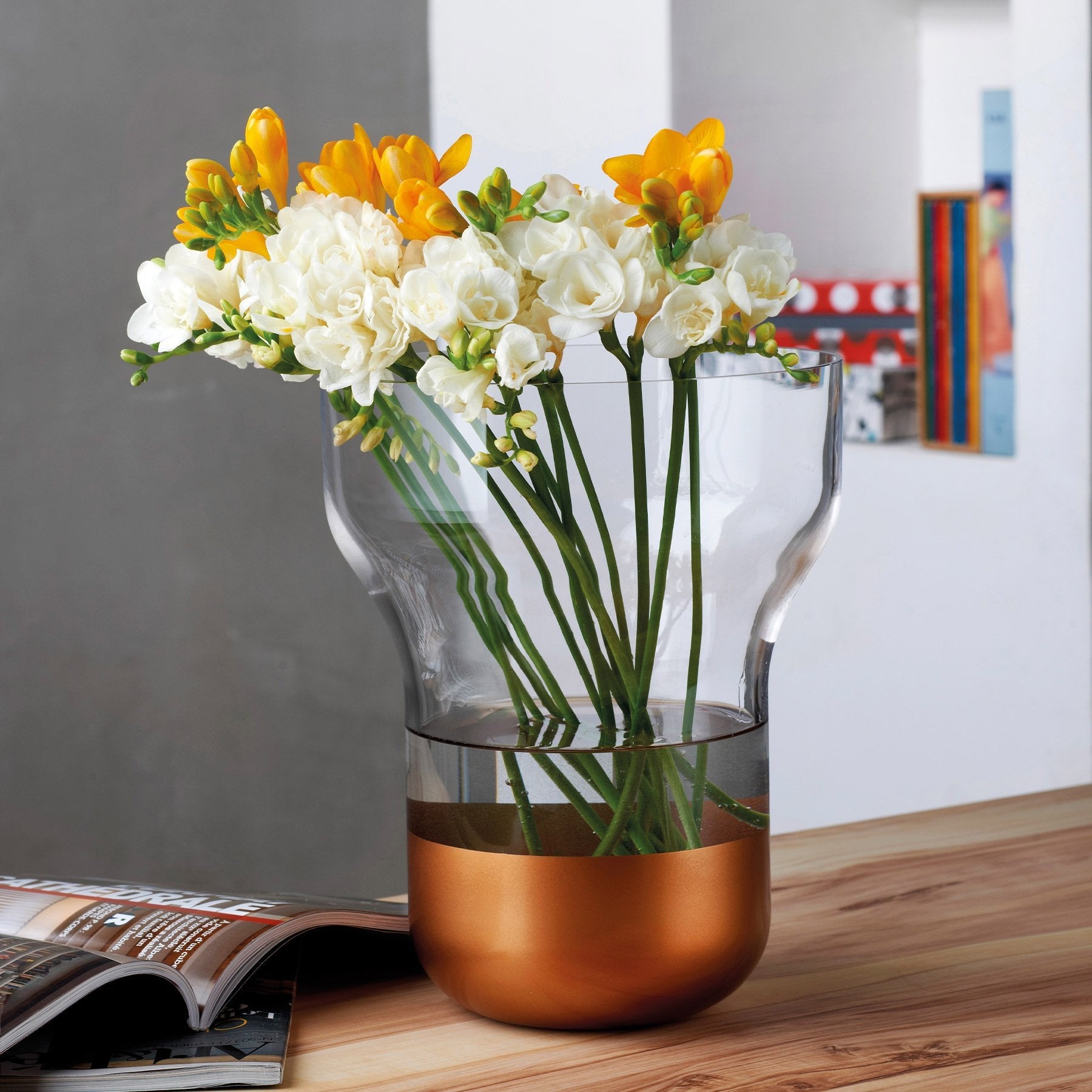 Contour Vase Wide Copper