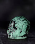 Memento Mori Faceted Skull Luminous Green Small - NUDE EU