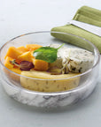 Chill Bowl with Marble Base L - NUDE EU
