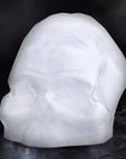 Memento Mori Faceted Skull Opal White Large - NUDE EU