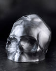 Memento Mori Faceted Skull Silver Large
