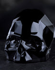 Memento Mori Faceted Skull Black Large