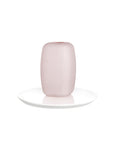Vaso Sweets Rosa Opale con Base Bianco Lucido Piccolo