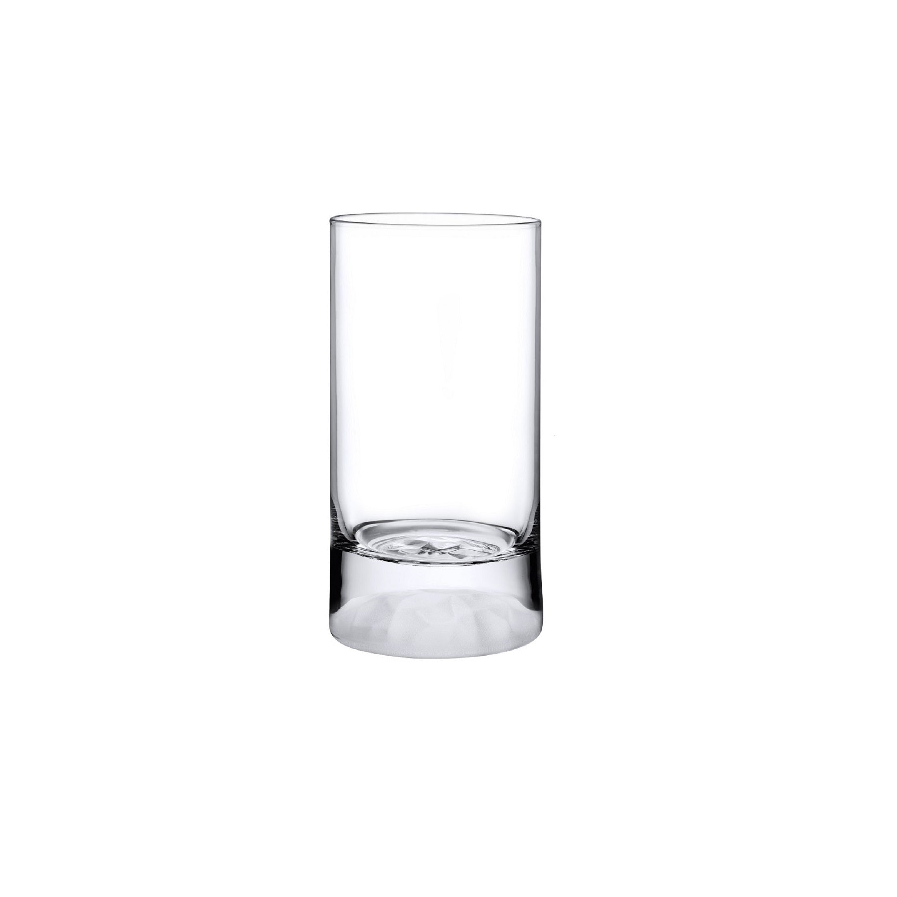 Club Ice Set of 4 High Ball Glasses Small with Frosted Ripple Effect