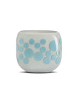 Mono Box Vase Iris Apfel Blue Dotted
